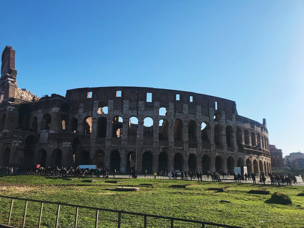 Coliseo Romano visto desde fuera.
