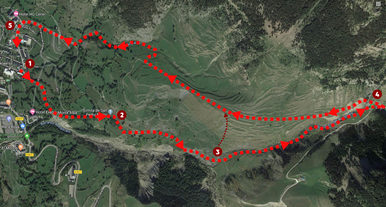Ruta de las 3 cascadas - rutas con perros por los pirineos.