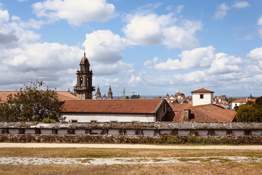 Mirador casco antiguo De Santiago de Compostela.